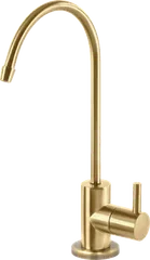 Brushed gold drinking water faucet